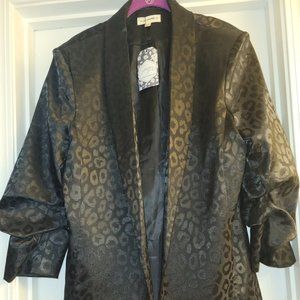Black eesome blazer - NWT black leopard